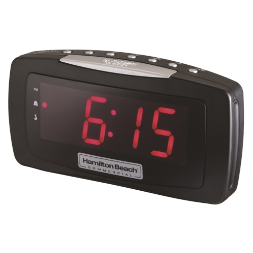 Hamilton Beach® HCR330 Alarm Clock with Large Display, Black